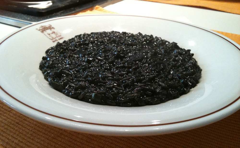 squid ink risotto