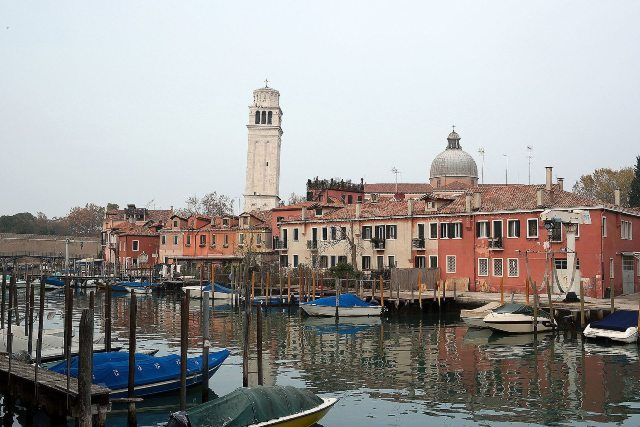 symbol of castello district in venice