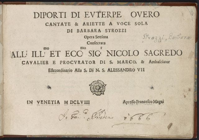 barbara strozzi venetian composer