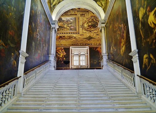 scuola di san rocco staircase