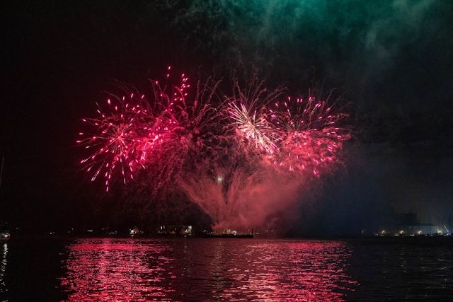 Beach on fire Venice 2025